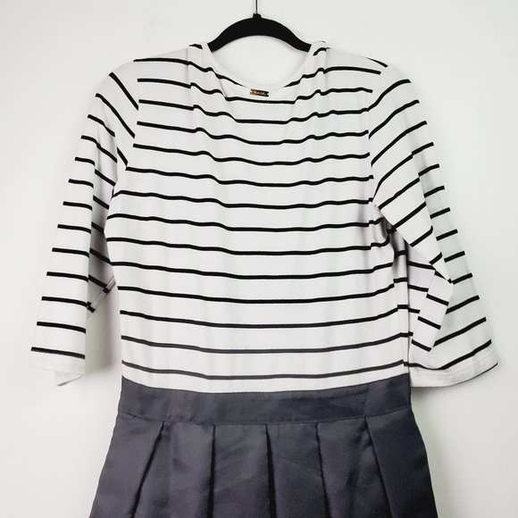 Matilda by True Love Bonjour A-Line Striped Dress Sz M - Picture 5 of 9